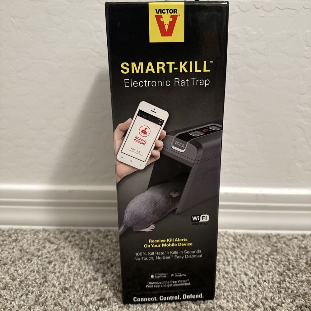 Victor M2 Smart-Kill Humane Wi-Fi Enabled Electronic Rat Trap Killer Brand New